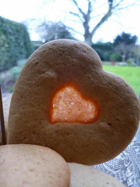 Heart shaped stained glass cookies recipe