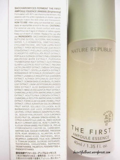 Nature Republic The First Ampoule Essence (2)