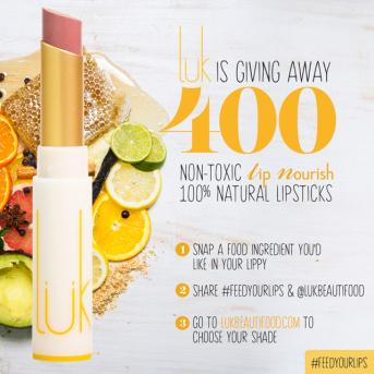 Your Ultimate Guide To Sampling Beauty Products For Free! Luk Giveaway promotional Pic for social media