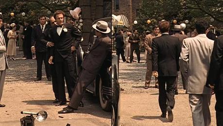 Sonny Corleone’s Groomsman Tuxedo Sonny struts away after defusing the FBI situation in his own special way.