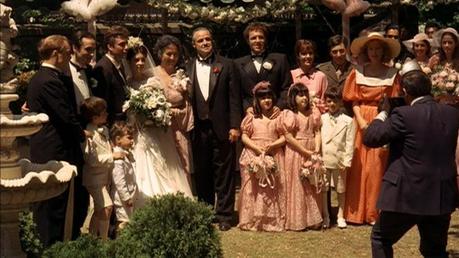 Sonny Corleone’s Groomsman Tuxedo No family photo is complete without Diane Keaton.(Especially a family photo taken on a Goddamn compound.)
