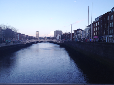 Penny bridge Penny bridge sunset, sundown, dublin, ireland, architecture