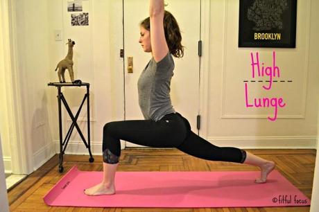 4 Must Do Yoga Poses for Runners via Fitful Focus  - High Lunge