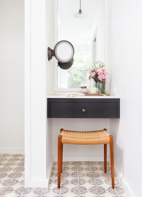 Make Up and Space Bathroom Remodel by Amber Interiors photos by Tessa Neustadt