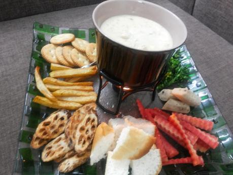 Cheese Fondue Desi Style with Pao Bhaji Masala - Get set for Valentine's Day