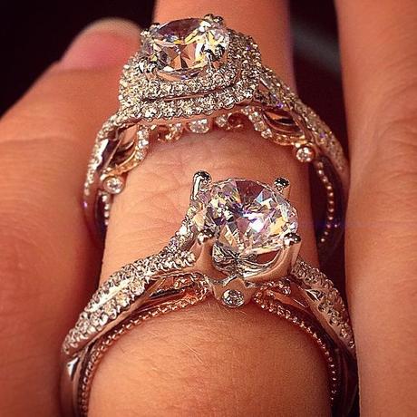 Engagement Ring Eye Candy: Rose Gold Engagement Rings Verragio Engagement Rings