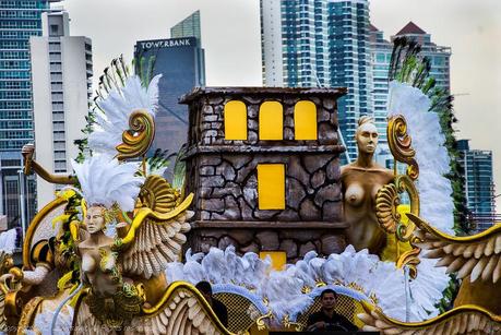 Carnival float in Panama City 2013