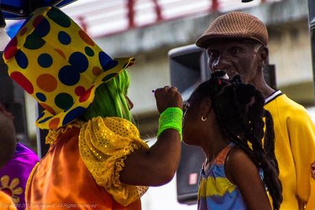 Face painting at 2013 Panama City carnival