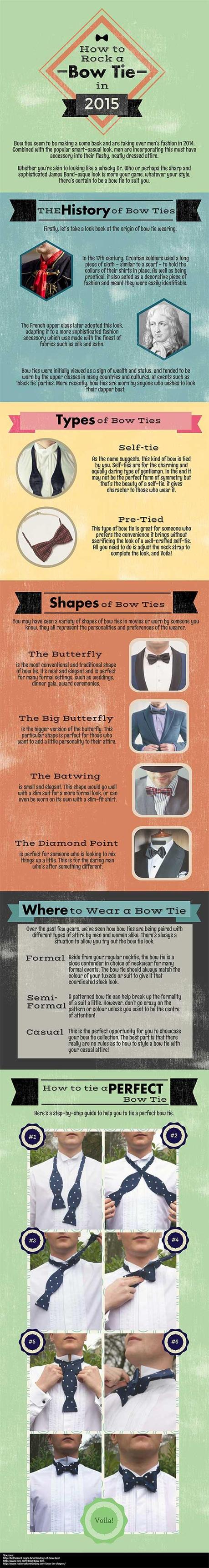 Infographic: How To Rock a Bow Tie in 2015 Bow-Ties-web