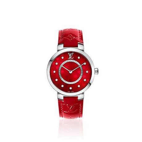 LAST-MINUTE VALENTINE’S GIFT GUIDE louis-vuitton-tambour-monogram-saint-valentin-33mm-timepieces--Q1G070_PM2_Front view
