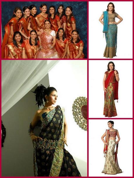 Indian garment collage