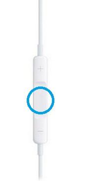 iPhone Headset Button Play and Pause Music