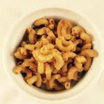 Macaroni ‘n’ Cheese with BBQ Seitan Riblets Macaroni ‘n’ Cheese with BBQ Seitan Riblets