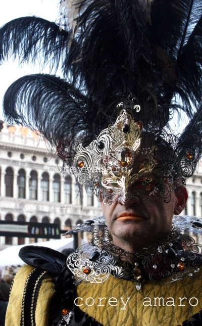 Venice carnival corey amaro photography, Metallic mask and collar venice