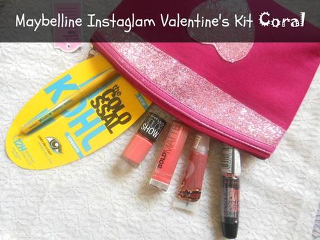 Inside Maybelline Instaglam Valentine's Gift Kit Coral...