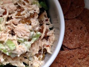 Toasted Pecan & Celery Chicken Salad + Blue Diamond Pecan Nut Thin Review Toasted Pecan Chicken Salad III