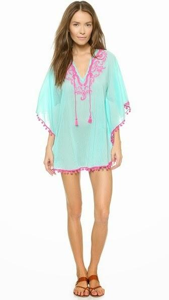 BENGAL EMBROIDERED COVER UP TUNIC ONDADEMAR 