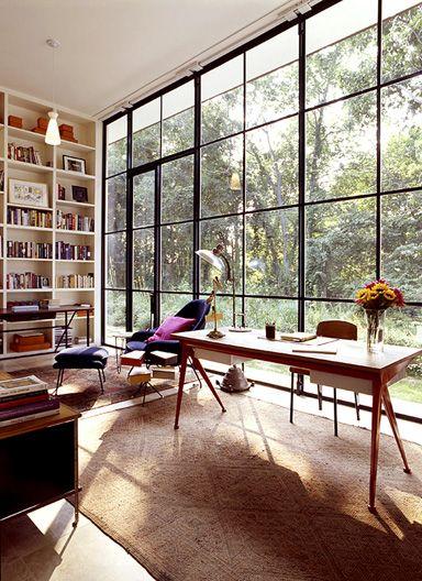 Some office love Design by Michael Haverland. Desk by Jean Prouve.