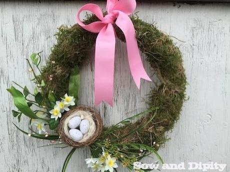 Easy Moss Wreath for Spring