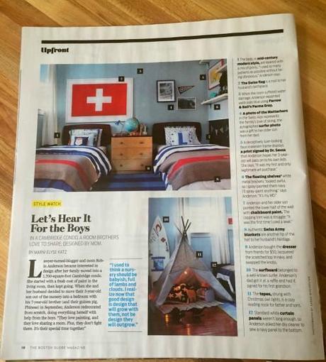 Design Diary: Boys’ Bedroom Makeover by Robin M. Anderson boston-globe-style-watch-robin-m-anderson