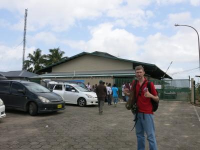 World Borders: How to Get From Guyana to Suriname (Ferry from Moleson Creek to South Drain) Arrival in Suriname at South Drain.