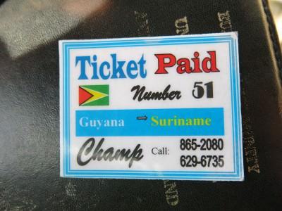 World Borders: How to Get From Guyana to Suriname (Ferry from Moleson Creek to South Drain) guyana suriname border ticket