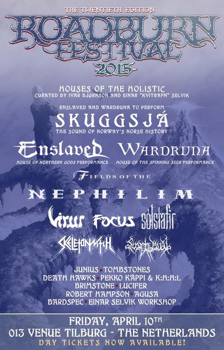 Musical line up complete for Roadburn 2015; ticket sales moving quickly.