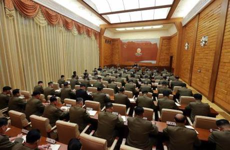 A view of the venue of the expanded CMC meeting (Photo: Rodong Sinmun).