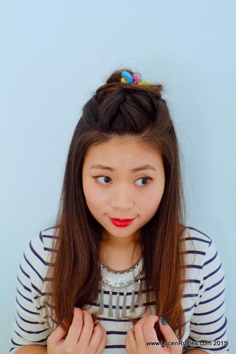 Voluminous Half-Up Hair Bun: Hair Tutorial Voluminous Half-Up Hair Bun: Hair Tutorial