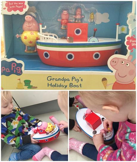 Splashing Fun with Grandpa Pig's Holiday Boat