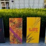 Muscat Youth Summit Finished canvases, graced with messages.