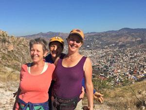 Hiking with my new friends in the hills above Guanajuato, Mexico