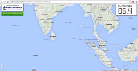 Iridium GO! + PredictWind for Totem’s Indian Ocean debut PredictWind map