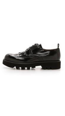 Rain Wear Accessories For Spring 2015 AMI Vibram Sole Brogues lug sole shoes wing
