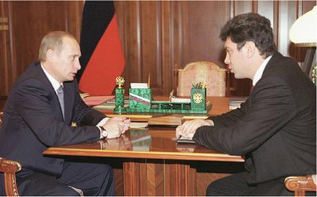 Putin and Nemtsov in the Kremlin,  5 Dec 2000. (Photo: Kremlin presidential press office.)