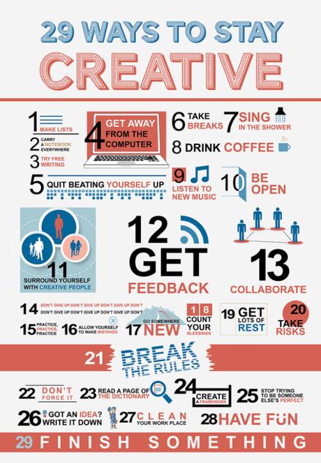 29 Ways to Stay Creative {Infographic}