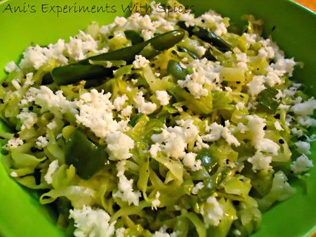 Crunchy Cabbage ~ A Microwave Recipe