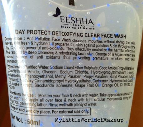 Eeshha Herbals Anti Pollution Face Wash Review