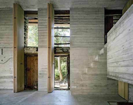 build | hidden modern cabin in switzerland