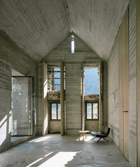 build | hidden modern cabin in switzerland