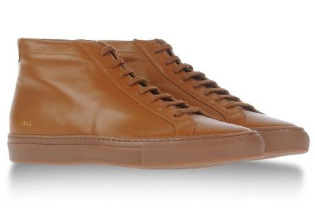 Common Projects Black High Top Brown
