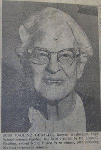 Becoming Dr. Pauling geballe