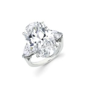 Forevermark Diamond Ring with a Oval Cut Forevermark Diamond set in PLatinum
