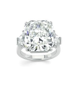 Forevermark Ring with 13.56 ct Radiant Cut Forevermark Diamond set in Platinum