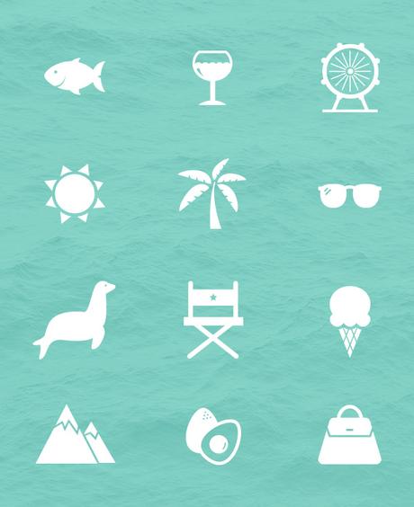 free icon set: california love California vector icons