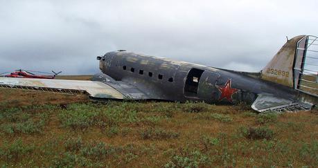 65 years of sitting in the nowhere of Siberia... as it's a very uninhabited place, this Douglas C 47