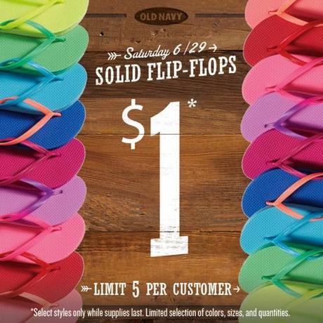 Old Navy's $1 Flip Flop Sale Old Navy's $1 Flip Flop Sale