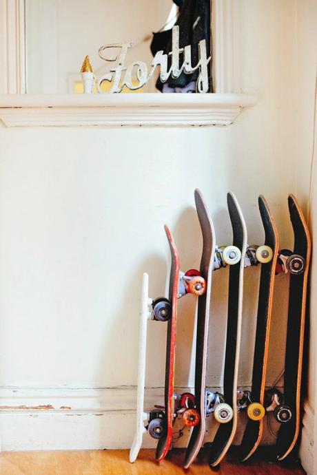 This is the art- now see this Australian home! skateboards