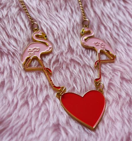 Karen Mabon necklace, flamingo jewellery