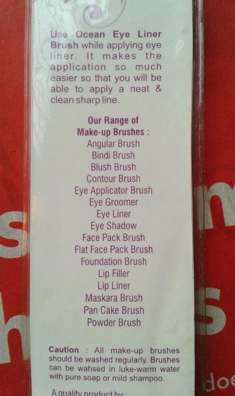 Ocean Professional Eye Liner Brush Review Ocean Professional Eye Liner Brush Review